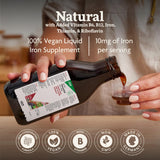 Floradix Liquid Iron Supplement 590g back label