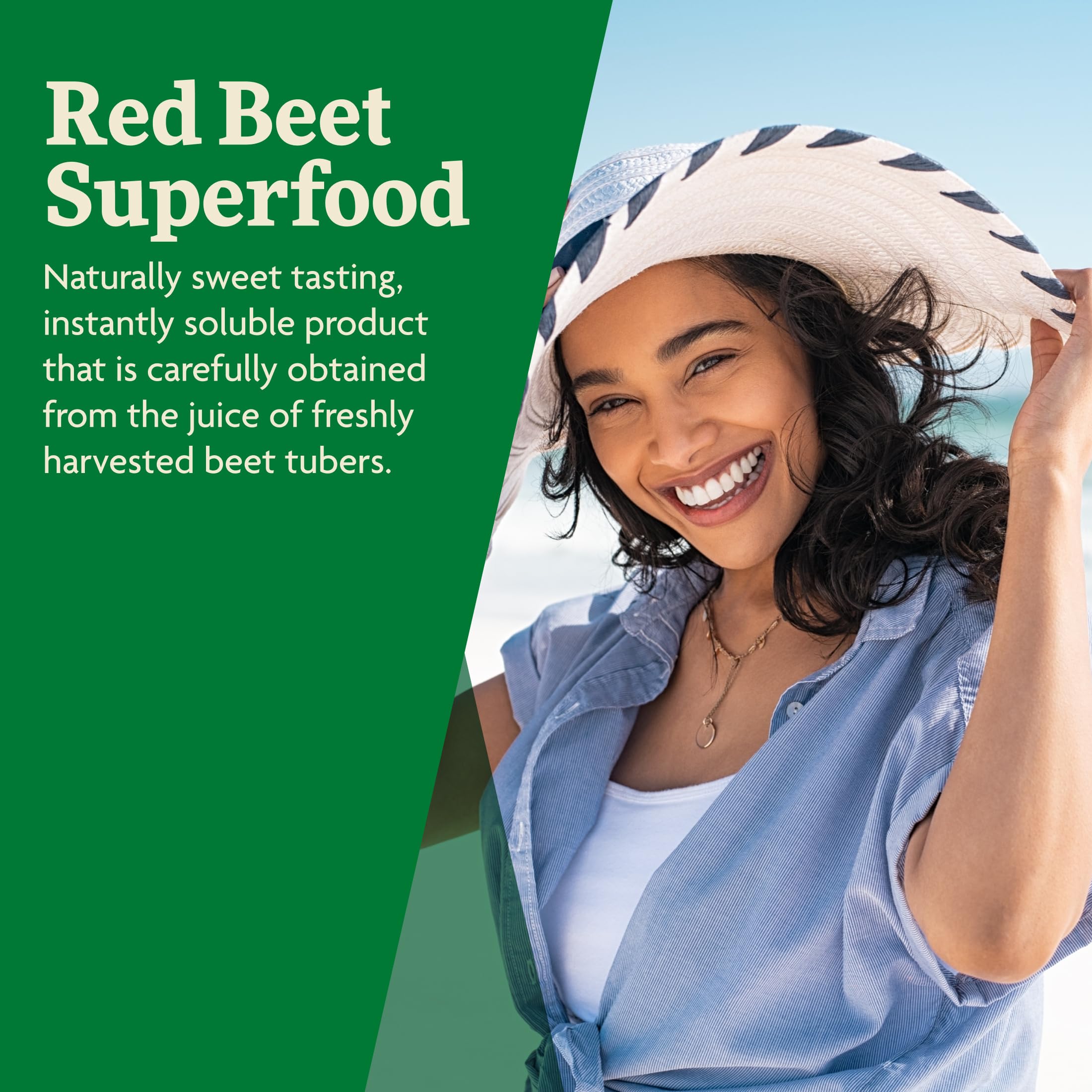 Floradix Red Beet Supplement 599g serving suggestion with beverage