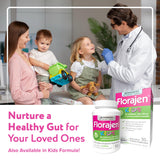 Florajen Acidophilus Probiotic Capsules with a glass of water