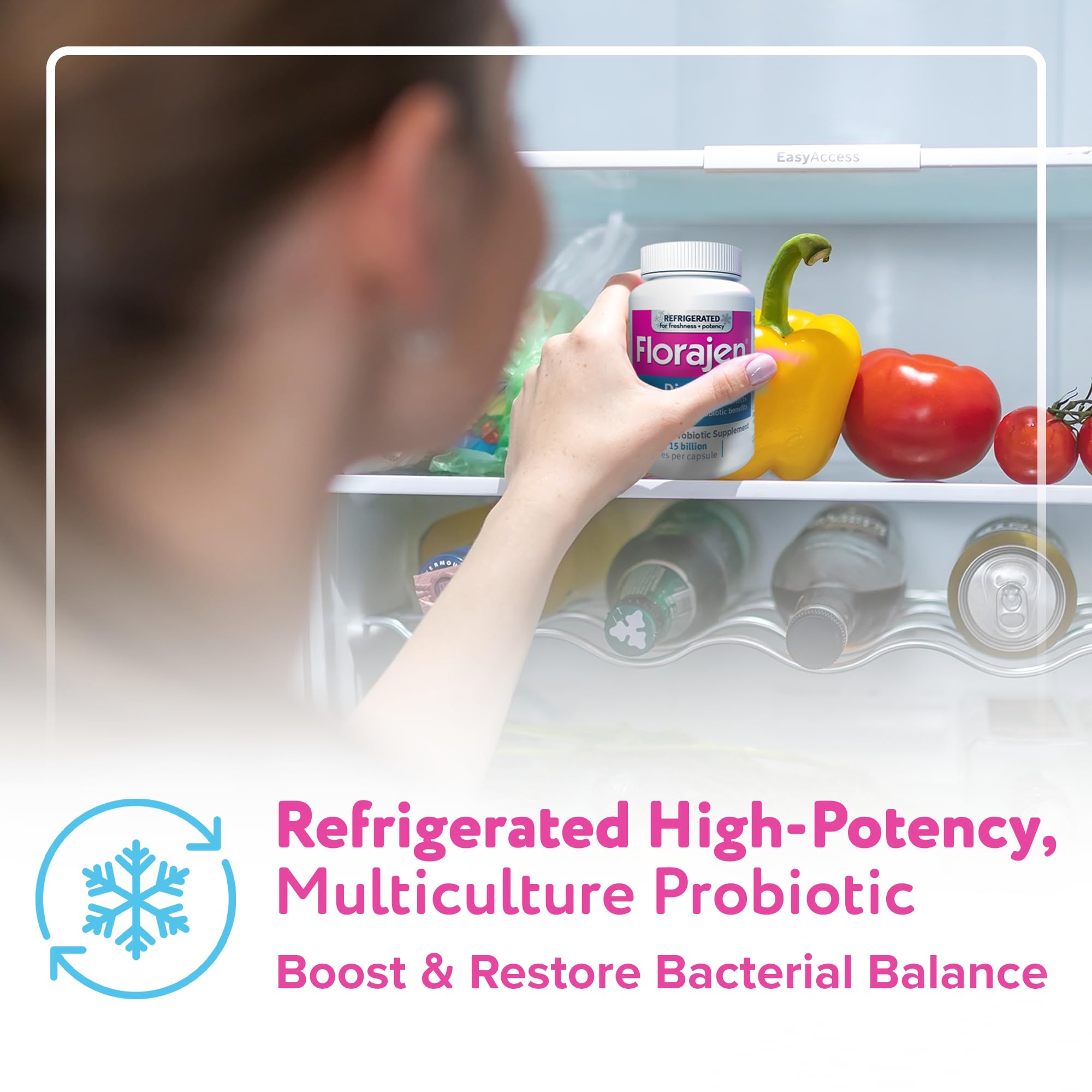 Florajen Probiotic Capsules with a measuring spoon
