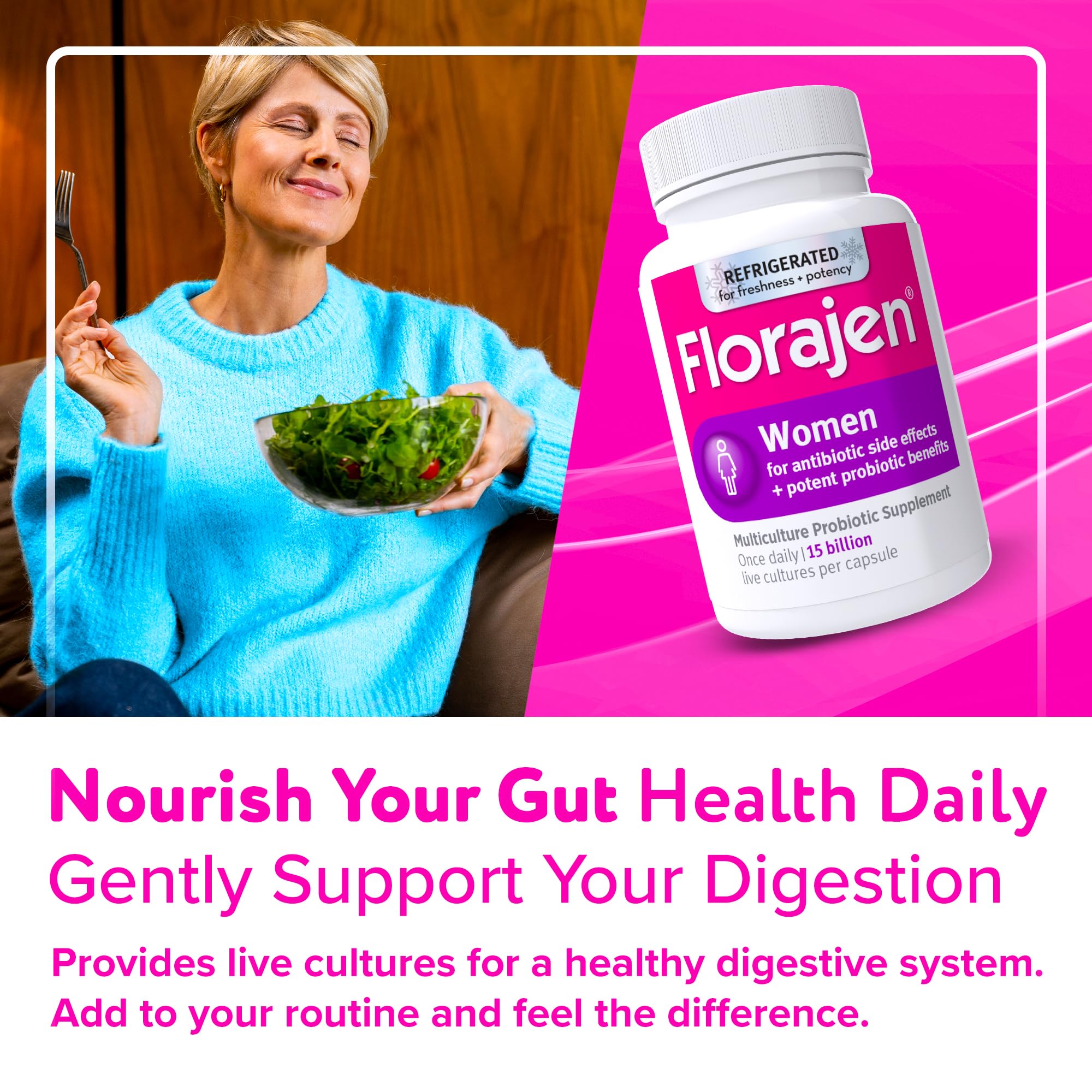 Florajen Women's Probiotic nutritional information