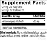 FloraMyces Probiotic 500mg on a wooden table