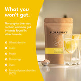 Florasophy Firm Up Soluble Fibre Supplement in a kitchen setting