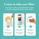 Florasophy Loosen Up Soluble Fibre Supplement with measuring spoon