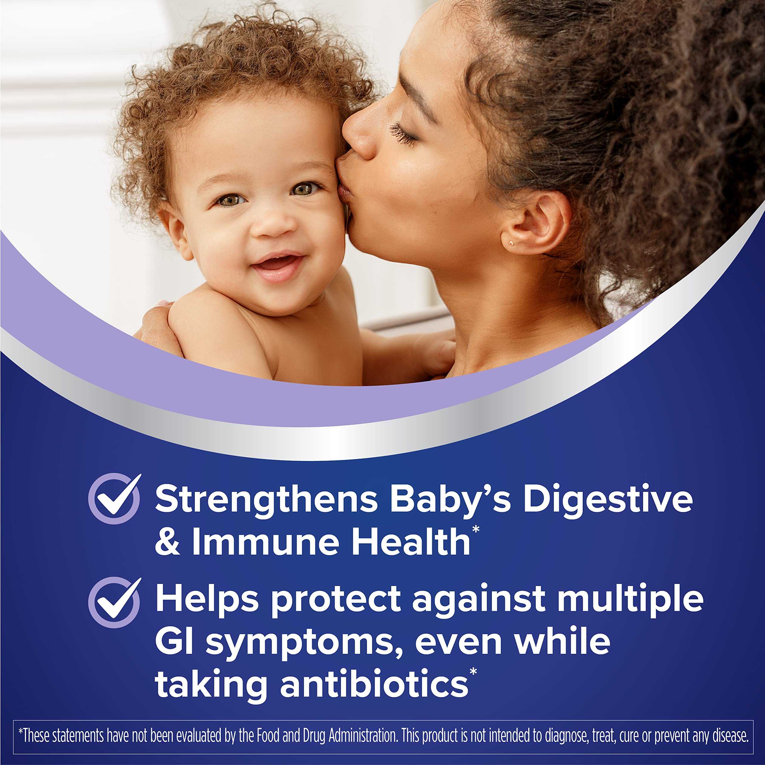 Florastor Daily Probiotic for Babies 250mg label close-up