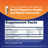 Florastor Daily Probiotic Plus Vitamins 500mg capsules side view