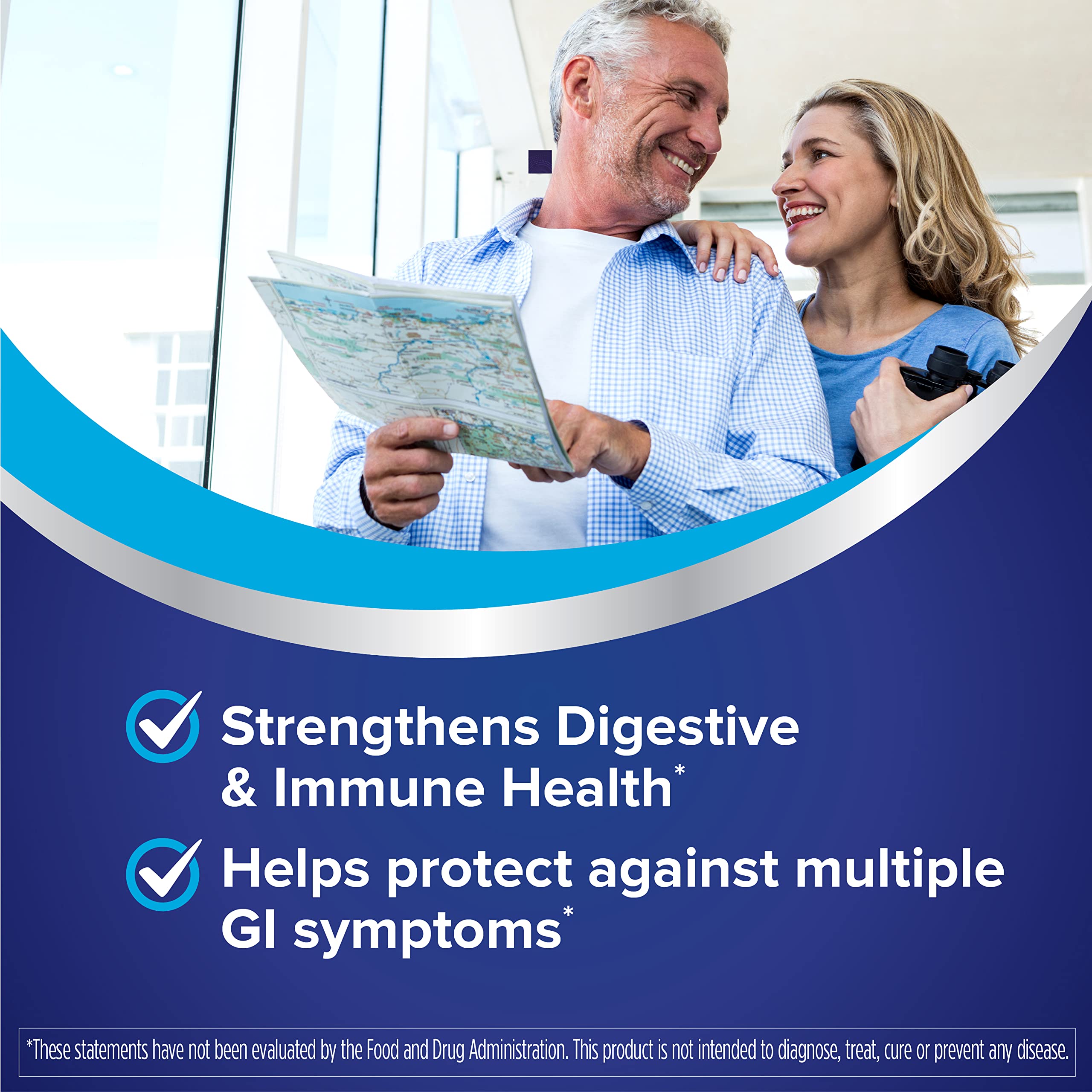 Florastor Daily Probiotic Supplement 20 Capsules side view
