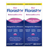 Florastor Her Probiotic Supplement 30 capsules front view