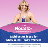 Florastor Her Probiotic Supplement side view with capsule details