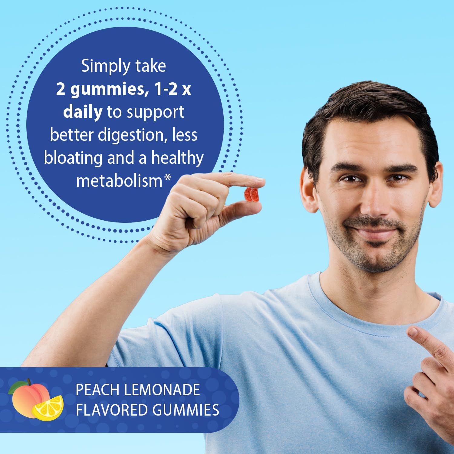 Florastor Probiotic Gummies on a kitchen counter