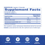 Florastor Probiotic & Prebiotic Capsules back view