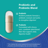 Florastor Probiotic & Prebiotic Capsules on a wooden table