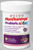 FloraTummys Kids Chewable Probiotic Prebiotics nutrition label