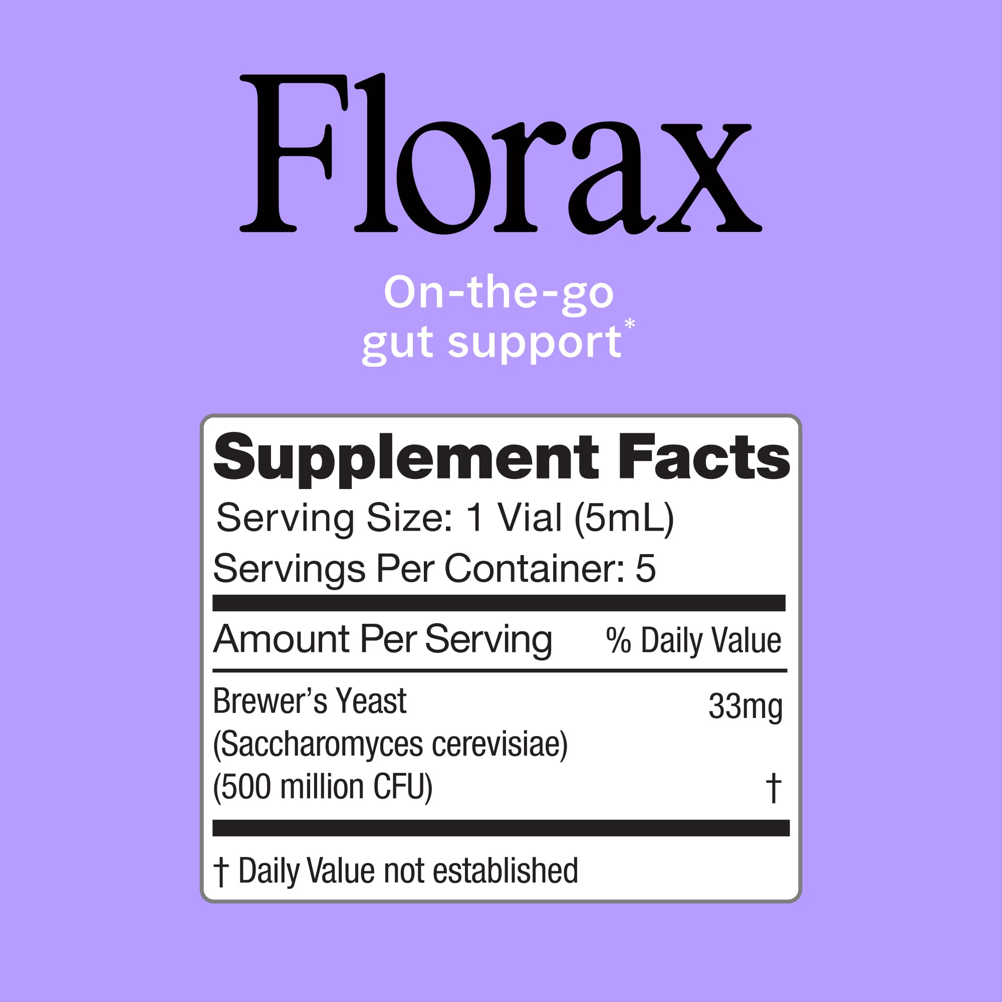 Florax Probiotic Liquid Supplement 5ml vials