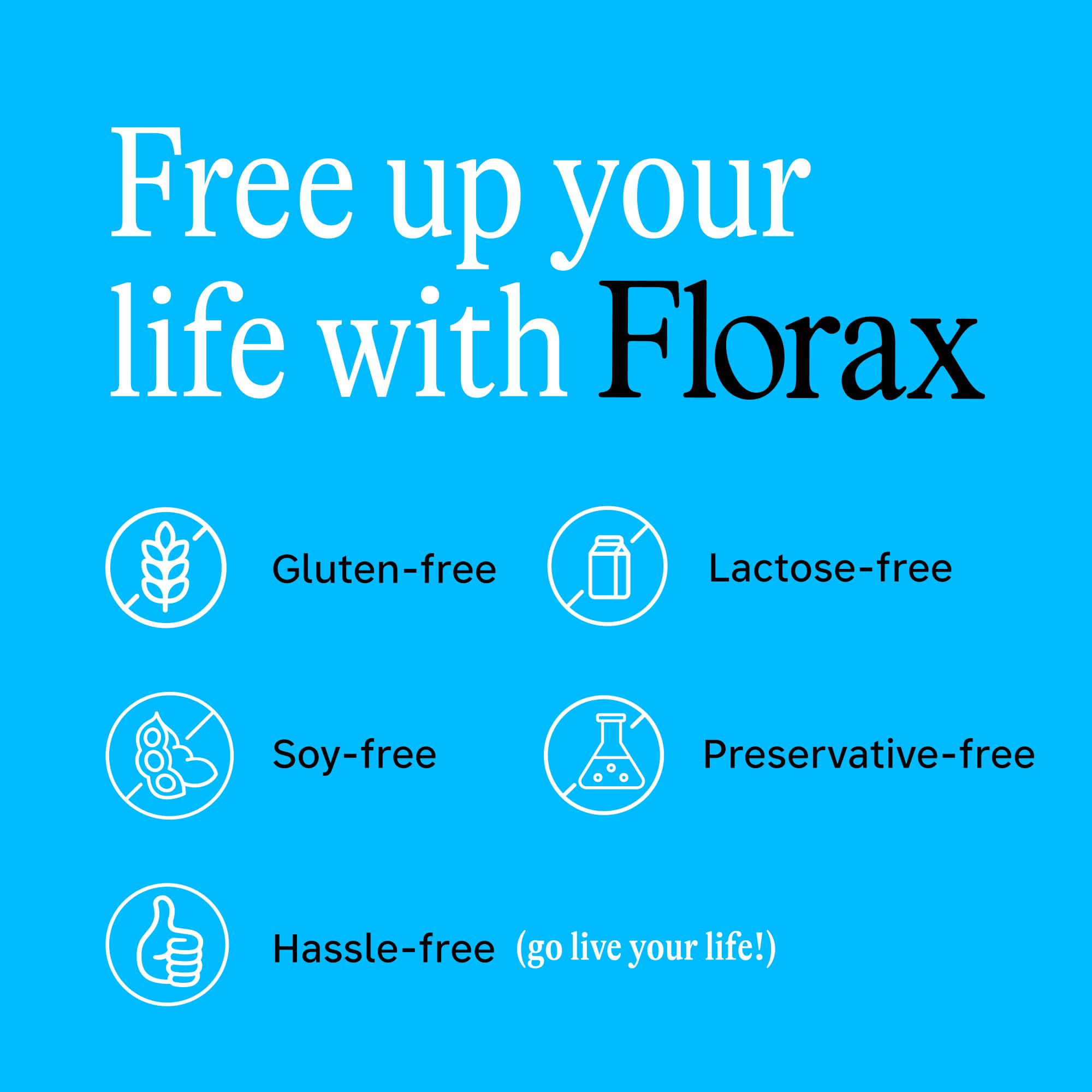 Florax Probiotic Liquid Supplement Grape flavour close-up