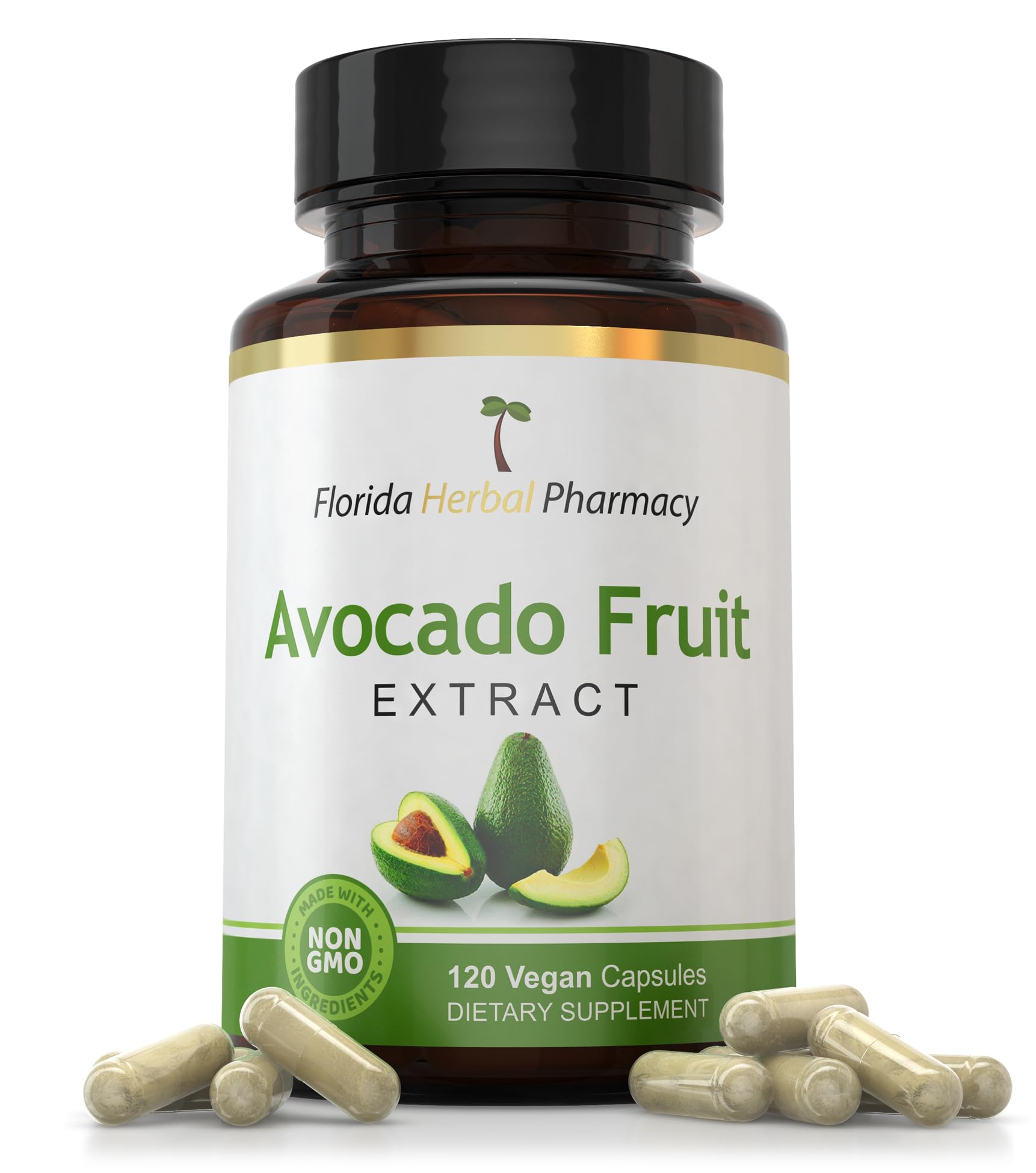 Florida Herbal Pharmacy Avocado Supplement 60 capsules front view