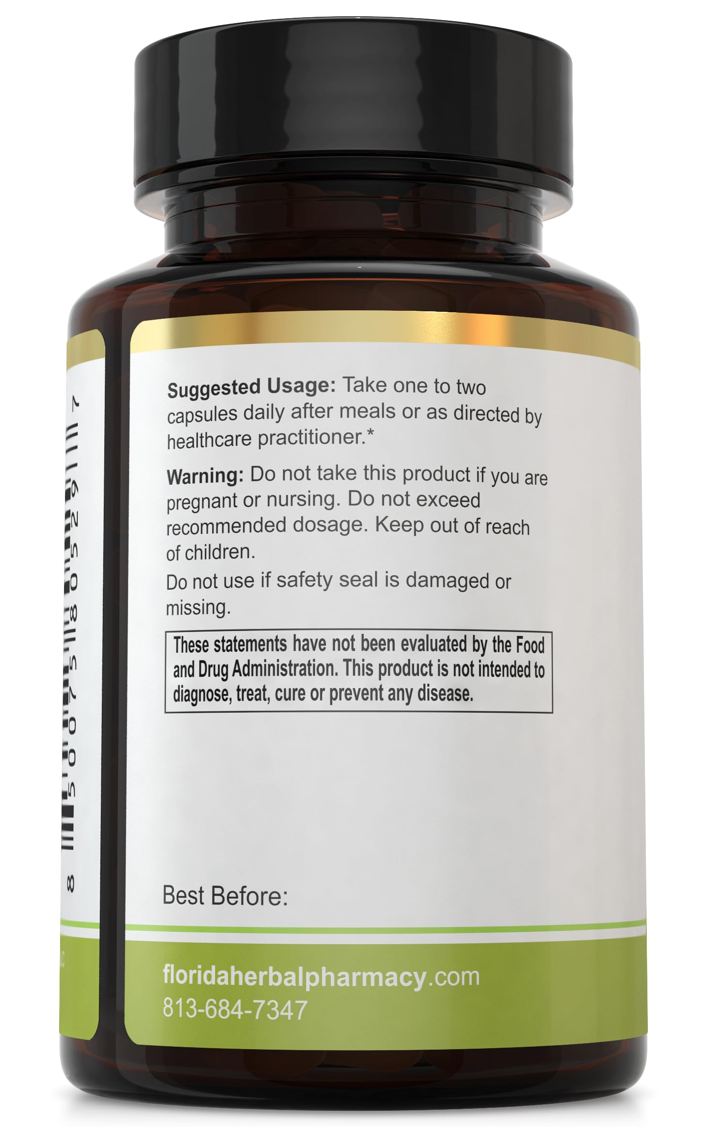 Florida Herbal Pharmacy Daily Supplement Capsules side view