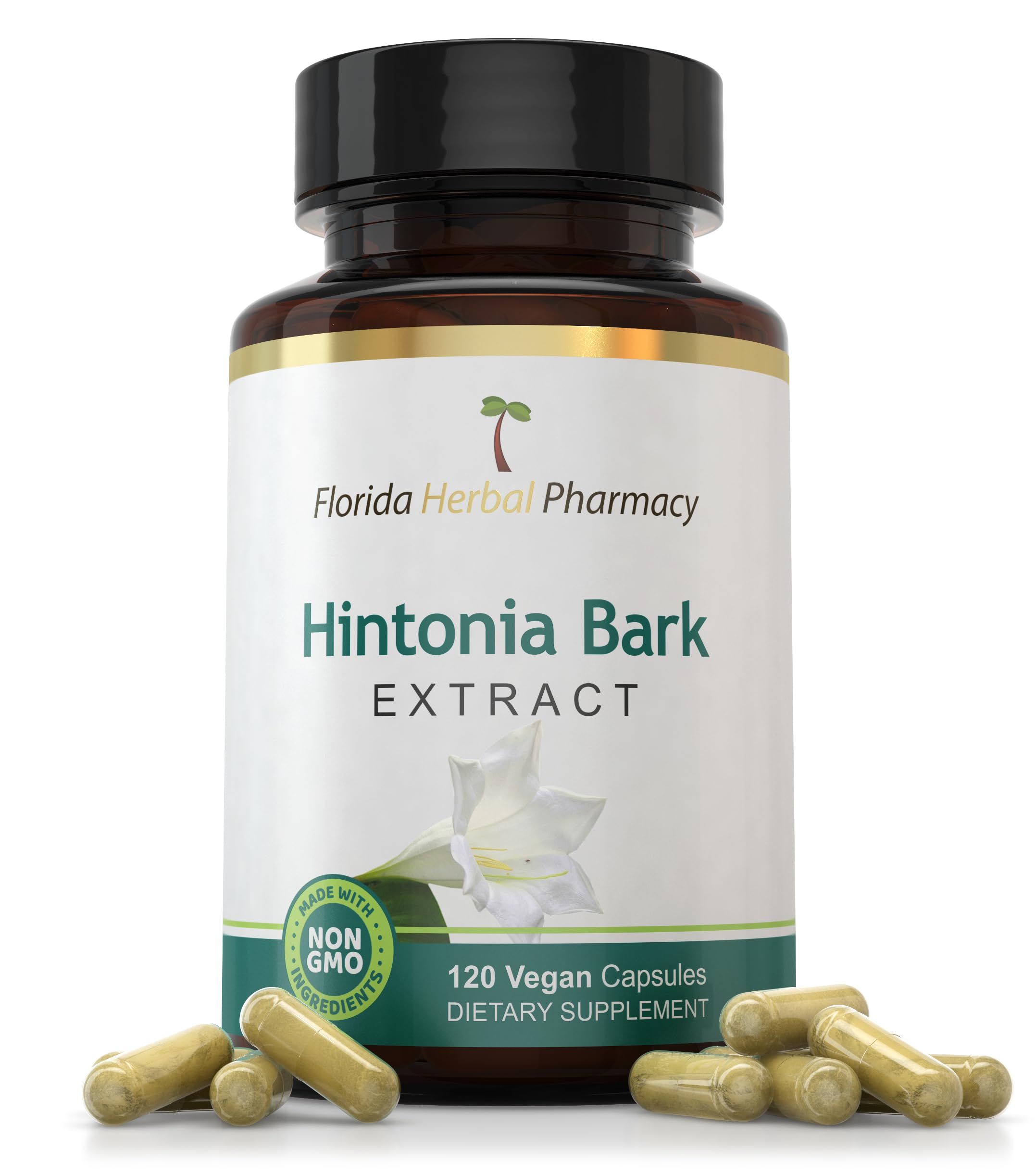 Florida Herbal Pharmacy Hintonia Latiflora Extract Capsules front view
