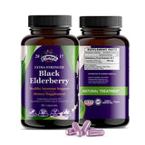 FLORIDA HERBS Black Elderberry Capsules bottle front view