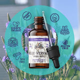 FLORIDA HERBS Blue Vervain Tincture label close-up