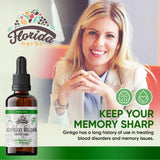 FLORIDA HERBS Ginkgo Biloba Organic Liquid Supplement packaging