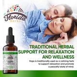 FLORIDA HERBS Hops Tincture 159g label close-up