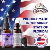 FLORIDA HERBS Lavender Tincture 132g in lifestyle setting