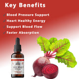 FLORIDA HERBS Organic Beet Root Liquid Drops bottle side view