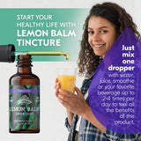 FLORIDA HERBS Organic Lemon Balm Tincture dropper close-up