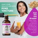 FLORIDA HERBS Organic Poke Root Tincture 2 FL OZ bottle side view