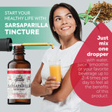 FLORIDA HERBS Organic Sarsaparilla Tincture 169g label close-up