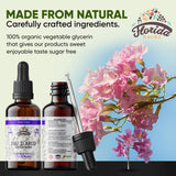 FLORIDA HERBS Pau d'Arco Tincture side view showing dropper