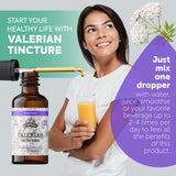 FLORIDA HERBS Valerian Tincture back view with ingredients