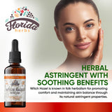 FLORIDA HERBS Witch Hazel Extract Supplement bottle side view