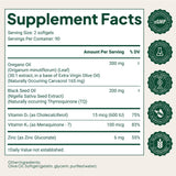 Florvay Oregano Oil Capsules 300mg ingredients list