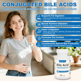 Florvyn Conjugated Bile Acid Supplement 1000mg side view of bottle