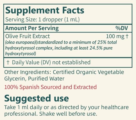Florvyn Olive Leaf Hydroxytyrosol Supplement packaging