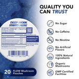 Flow Pouches Blue Razz flavour pouches opened