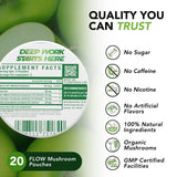 Flow Pouches ingredients list on packaging
