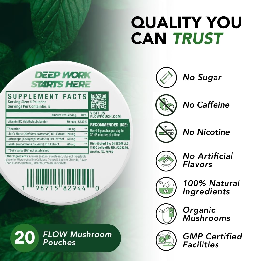 Flow Pouches Natural Focus Pouches in a gym bag