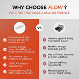 Flow Pouches Natural Focus pouches in a lifestyle setting