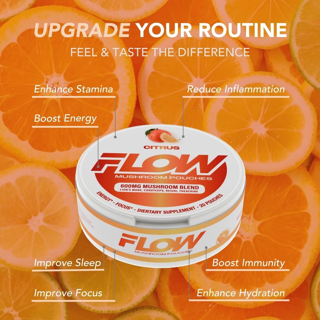 Flow Pouches Natural Focus pouches in use
