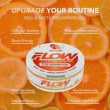 Flow Pouches Natural Focus pouches in use
