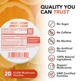 Flow Pouches Natural Focus pouches on a desk