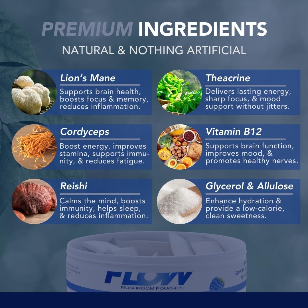 Flow Pouches nicotine-free energy pouches lifestyle shot