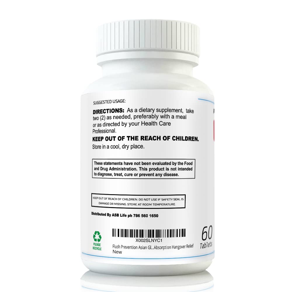 Flush Asian Glow Support Supplement with a measuring spoon