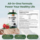 Flynew Shilajit Capsules on a wooden table