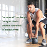 Flynew Shilajit Capsules with a measuring spoon
