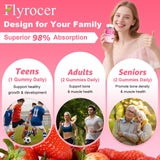 Flyrocer Calcium Citrate Gummies on a kitchen counter