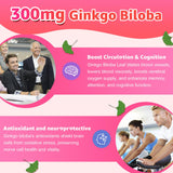 Flyrocer Ginkgo Biloba Gummies with a measuring spoon